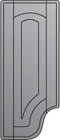 Wave panel door - left